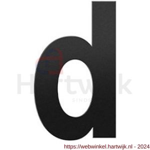 GPF Bouwbeslag ZwartWit 9800.61.0156-d letter d 156 mm zwart - H21010782 - afbeelding 1
