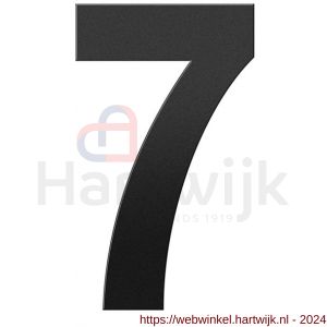 GPF Bouwbeslag ZwartWit 9800.61.0250-7 huisnummer 7 XL 250 mm zwart - H21010800 - afbeelding 1