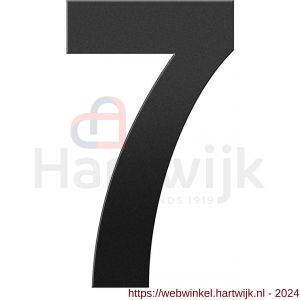 GPF Bouwbeslag ZwartWit 9800.61.0400-7 huisnummer 7 XXL 400 mm zwart - H21010810 - afbeelding 1