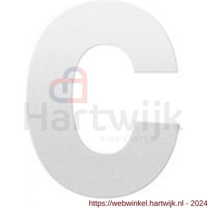 GPF Bouwbeslag ZwartWit 9800.62.0116-c letter c 116 mm wit - H21010814 - afbeelding 1