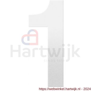 GPF Bouwbeslag ZwartWit 9800.62.0150-1 huisnummer 1 150 mm wit - H21010816 - afbeelding 1