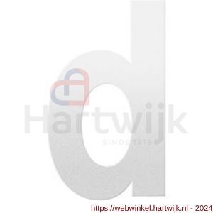GPF Bouwbeslag ZwartWit 9800.62.0156-d letter d 156 mm wit - H21010826 - afbeelding 1