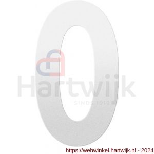 GPF Bouwbeslag ZwartWit 9800.62.0200-0 huisnummer 0 L 200 mm wit - H21010827 - afbeelding 1