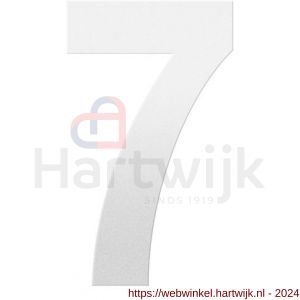 GPF Bouwbeslag ZwartWit 9800.62.0200-7 huisnummer 7 L 200 mm wit - H21010834 - afbeelding 1
