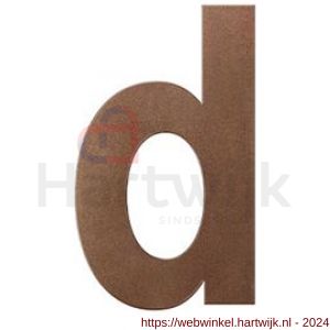 GPF Bouwbeslag Anastasius 9800.A2.0156-d letter d 156 mm Bronze blend - H21010914 - afbeelding 1
