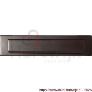 GPF Bouwbeslag Anastasius 9830.A1 briefplaat 340x77 met valklep 280x45 mm Dark blend - H21009000 - afbeelding 1