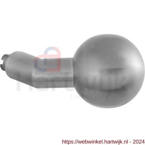 GPF Bouwbeslag RVS 9853.09 S5 verkropte kogelknop 55x16 mm voor veiligheidsschilden vast met wisselstift RVS mat geborsteld - H21008222 - afbeelding 1