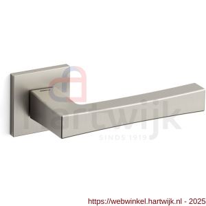 Mandelli1953 1161 mat nikkel Telis deurkruk op rozet 50x50x6 mm - H21009056 - afbeelding 1