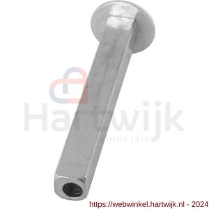GPF Bouwbeslag AG0050 dummy wisselstift 8x8x65 mm met plaat voor deurdikte 40 mm - H21006212 - afbeelding 1