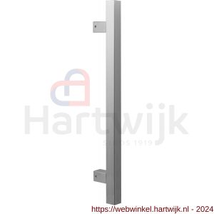 GPF Bouwbeslag RVS 3600.09 deurgreep GPF10 vierkant 22x300/200 mm hoogte 55 mm RVS geborsteld met enkel- en dubbelzijdige bevestiging - H21003237 - afbeelding 1