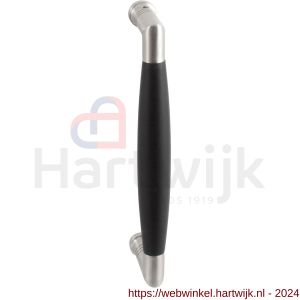 GPF Bouwbeslag RVS 4930.09A Ika deurgreep haaks 130x60/114 mm RVS geborsteld-ebben met enkel- en dubbelzijdige bevestiging GPF4 - H21003273 - afbeelding 1