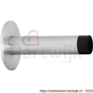 GPF Bouwbeslag RVS 0736.09 deurstopper rond 85x19/50 mm RVS geborsteld - H21008014 - afbeelding 1
