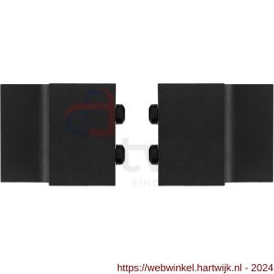 GPF Bouwbeslag ZwartWit 0578.61 deurstopper recht voor schuifdeursysteem Teho en Suuri zwart - H21008406 - afbeelding 1