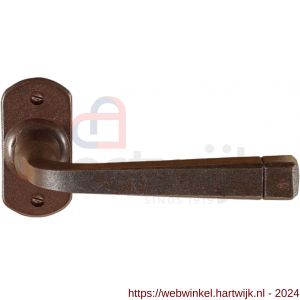 Utensil Legno FM044 STR RSB deurkruk op rozet 68x33 mm ovaal roest - H21006777 - afbeelding 1