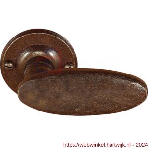 Utensil Legno FM334L/R RSB deurkruk gatdeel op rozet 50x50 mm links-rechtswijzend roest - H21006793 - afbeelding 1