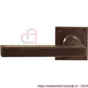 Utensil Legno FM364L/R RSB deurkruk gatdeel op rozet 50x50 mm links-rechtswijzend roest - H21006806 - afbeelding 1
