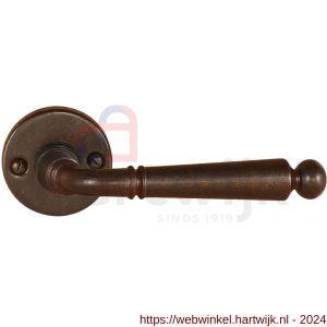 Utensil Legno FM381 M RSB deurkruk op rozet 50x50 mm met veer roest - H21006827 - afbeelding 1