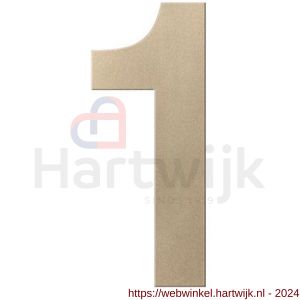 GPF Bouwbeslag Anastasius 9800.A4.0150-1 huisnummer 1 150 mm Champagne blend - H21010992 - afbeelding 1