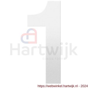 GPF Bouwbeslag ZwartWit 9800.62.0200-1 huisnummer 1 200 mm wit - H21010828 - afbeelding 1