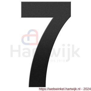GPF Bouwbeslag ZwartWit 9800.61.0150-7 huisnummer 7 150 mm zwart - H21010778 - afbeelding 1