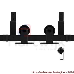 GPF Bouwbeslag ZwartWit 0560.61 dubbel schuifdeursysteem Osa zwart 150 cm zwart - H21008165 - afbeelding 1