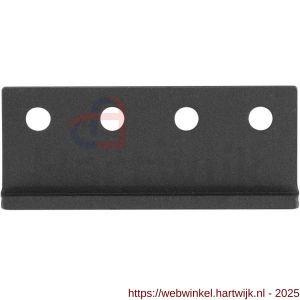 GPF Bouwbeslag ZwartWit GPF0584.61 koppelstuk rails voor schuifdeursysteem zwart - H21007923 - afbeelding 1