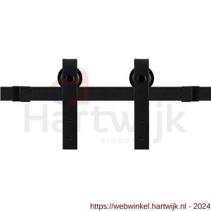 GPF Bouwbeslag ZwartWit 0600.61 schuifdeursysteem Lanka mini zwart 100 cm zwart - H21008398 - afbeelding 1