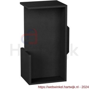 GPF Bouwbeslag ZwartWit 0708.61A schuifdeurkom inbouw rechthoekig 100x50x40 mm zwart - H21016745 - afbeelding 1