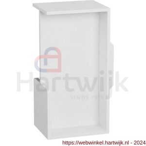 GPF Bouwbeslag ZwartWit 0708.62A schuifdeurkom inbouw rechthoekig 100x50x40 mm wit - H21016743 - afbeelding 1