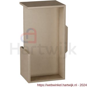 GPF Bouwbeslag Anastasius 0708.A3A schuifdeurkom inbouw rechthoekig 100x50x40 mm Mocca blend - H21016742 - afbeelding 1