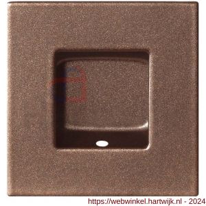 GPF Bouwbeslag Anastasius 0714.A2B schuifdeurkom vierkant 40x40 mm Bronze blend - H21012721 - afbeelding 1