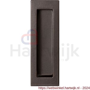 GPF Bouwbeslag Anastasius 0715.A1B schuifdeurkom rechthoekig 120x50 mm Dark blend - H21012732 - afbeelding 1