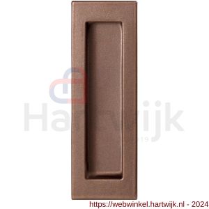 GPF Bouwbeslag Anastasius 0715.A2C schuifdeurkom rechthoekig 150x50 mm Bronze blend - H21012737 - afbeelding 1