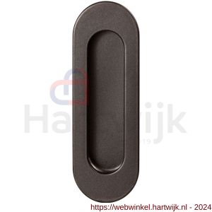 GPF Bouwbeslag Anastasius 0716.A1B schuifdeurkom ovaal 120x50 mm Dark blend - H21012748 - afbeelding 1