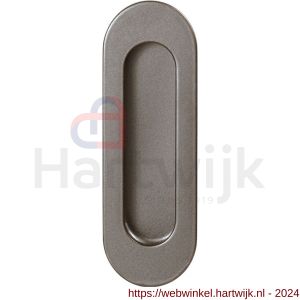 GPF Bouwbeslag Anastasius 0716.A3B schuifdeurkom ovaal 120x50 mm Mocca blend - H21012754 - afbeelding 1