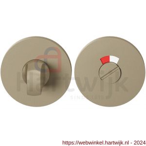 GPF Bouwbeslag Entree 0903VRA4 toiletgarnituur rond 53x6mm stift 8 mm met rood-wit indicator Champagne blend - H21016781 - afbeelding 1