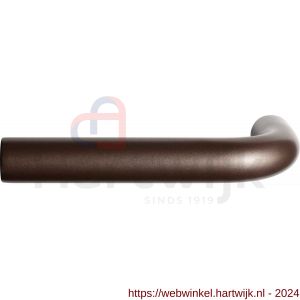 GPF Bouwbeslag Anastasius 1000.A2 L/R Aka L-model 19 mm deurkruk gatdeel links-rechtswijzend Bronze blend - H21010522 - afbeelding 1