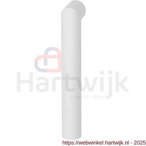 GPF Bouwbeslag ZwartWit GPF1015KL/R Toi raamkruk L-haaks model 19 mm deurkruk gatdeel korte nek links-rechtswijzend wit - H21010530 - afbeelding 1
