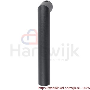 GPF Bouwbeslag PVD GPF1015P1L/R Toi raamkruk L-haaks model 19 mm korte nek links-rechtswijzend PVD antraciet - H21011033 - afbeelding 1
