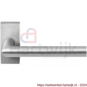 GPF Bouwbeslag RVS 1016.09-01 GPF1016.01 Toi deurkruk op rechthoekige rozet RVS 70x32x10 mm RVS geborsteld - H21009221 - afbeelding 1