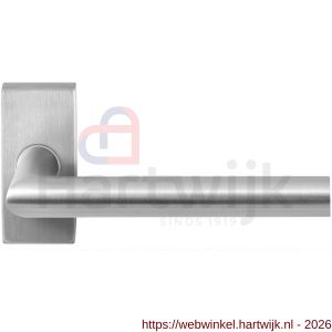 GPF Bouwbeslag RVS GPF1016.01R Toi deurkruk gatdeel op rechthoekig rozet RVS 70x32x10 mm rechtswijzend RVS geborsteld - H21009997 - afbeelding 1