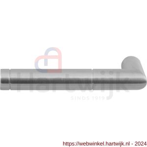 GPF Bouwbeslag RVS 1042L/R Kohu Satin deurkruk gatdeel links-rechtswijzend RVS geborsteld - H21002610 - afbeelding 1