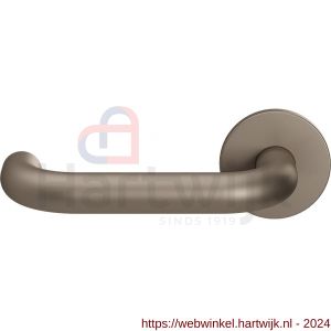 GPF Bouwbeslag Entree 105VRA3L U-model 19 mm deurkruk gatdeel op rozet 53x6,5 mm linkswijzend Mocca blend - H21016800 - afbeelding 1