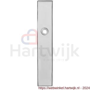 GPF Bouwbeslag RVS 1100.65L BB56 deurkruk gatdeel linkswijzend langschild rechthoekig 218x40x8,5 mm BB56 RVS gepolijst - H21004245 - afbeelding 1