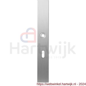 GPF Bouwbeslag RVS 1100.75L XL BB56 deurkruk gatdeel linkswijzend langschild XL rechthoekig 282x40x8,5 mm BB56 RVS geborsteld - H21004085 - afbeelding 1