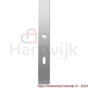 GPF Bouwbeslag RVS 1100.75L XL BB72 deurkruk gatdeel linkswijzend langschild XL rechthoekig 282x40x8,5 mm BB72 RVS geborsteld - H21004086 - afbeelding 1