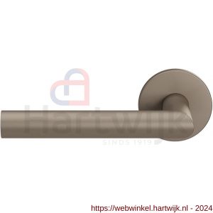 GPF Bouwbeslag Entree 115VRA3L L-haaks model 19 mm deurkruk gatdeel op rozet 53x6 mm linkswijzend Mocca blend - H21016972 - afbeelding 1