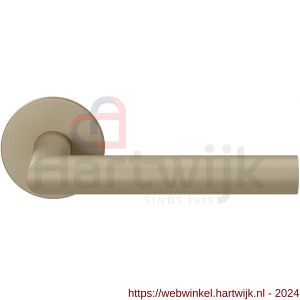 GPF Bouwbeslag Entree 115VRA4R L-haaks model 19 mm deurkruk gatdeel op rozet 53x6 mm rechtswijzend Champagne blend - H21016977 - afbeelding 1