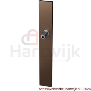 GPF Bouwbeslag Anastasius 1175.A2.400 XL blind langschild XL rechthoekig 282x40x8,5 mm blind met vastgelaste knopvastzetter Bronze blend - H21017023 - afbeelding 1