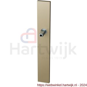 GPF Bouwbeslag Anastasius 1175.A4.401 XL BB56 langschild XL rechthoekig 282x40x8,5 mm BB56 met vastgelaste knopvastzetter Champagne blend - H21017034 - afbeelding 1